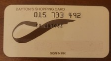 Vintage Dayton's Department Store Credit Charge Card picture