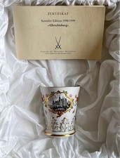Meissen Mug Cup with View Albrechtsburg Flowers Edition 1998/99 1st Choice picture