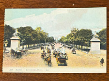 LL Paris Les Champs-Élysées Postcard Divided Back 1907-1915 Unposted picture