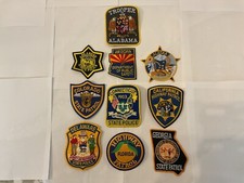 State Law Enforcement patches All different 10 piece set. All new.Full size picture