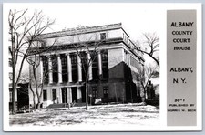 K34/ Albany New York RPPC Postcard c1940-50s County Court House 389 picture