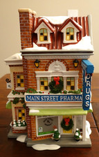 Vintage Dept 56 Orig Snow Village- 2006 Main St Pharmacy w/box & light, #5561-5 picture