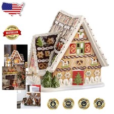 Villeroy & Boch Porcelain Music Box ~ Gingerbread House ~ Plays 