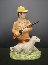 Ezra Brooks 1973 Heritage China Hunter & Dog Liquor Bottle Decanter bottle 185 picture
