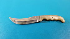 Vintage EIG Cutlery Italy Hunting Trapper Skinning Knife Horn  c. 1950's TR1889 picture