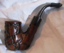 VINTAGE ITALIAN Edwardo- ITALY -Marked   TOBACCO SMOKING ESTATE PIPE Hand Made picture