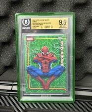 Topps 2026 Chrome Marvel Spider-Man Hulk Green Lazer Refractor BGS 9.5 Gem Mint picture