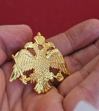 Double Headed Eagle pin Byzantine Empire  badge limited,Byzantine Imperial eagle picture