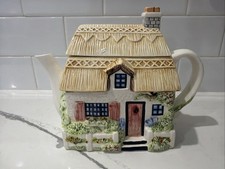 Vintage Cottage House Teapot Made Philippines Ceramic picture