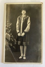 Rppc 1920c Ahran O Girl Damaged Eastman Studio Main St., Akron, Ohio Postcard picture
