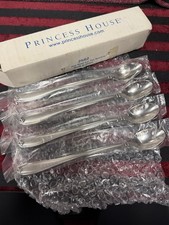 Set of 4 Princess House Barrington 18/10 Stainless Iced Tea Spoons 2582 Open Box picture