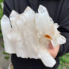 3.7lb A++Large Natural clear white Crystal Himalayan quartz cluster /mineralsls picture