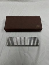 Elegant ST DUPONT France Silverplate SKYSCRAPER Ligne 1 Long Cigar Table Lighter picture