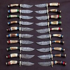 Lot of 40 Pcs Custom Handmade Damascus Steel 6