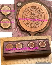 1880-90 J. G. Godding & Co. Boston Apothecaries Bottle Label Copper Printing Die picture