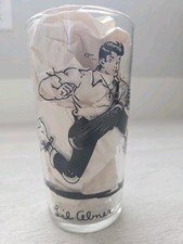 Vintage 1949 Li'l Abner Al Capp Drinking Glass Tumbler Black Line Art UFS picture
