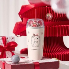 Starbucks 2025 China Christmas Gift Cute Bear 19oz SS Straw Tumbler picture