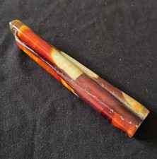 88 Gram 136 mm Rare Indonesian Vibrant Red Chalcedony Stalactite Column Specimen picture