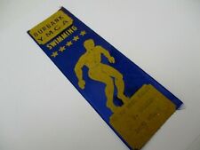 1940's YMCA SWIMMING RIBBON 6.5 x 2 INCHES FREE MEDLAY FATERNAL ORGANIZATIONS picture