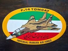 Vintage Imperial Iranian Air Force F-14 Tomcat Decal 10” Grumman IIAF picture