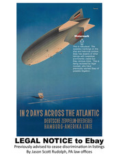 AIRCRAFT  1021 - Graf Zeppelin 2 and Hindenburg Poster 11 x 17 picture