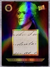 2024 Pieces Of The Past 1800s Edition Alexander Hamilton Handwritten Relic picture