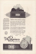 Vintage 1925 Longines Watch and Chrysler Four Auto Print Ad Promo Ad picture