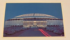The Astrodome Houston Texas Nighttime Scene Vintage Postcard picture