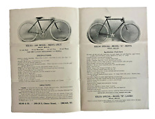 Antique 1890's Kelso & Co. Bicycle Chicago Illinois  Advertisement Flyer picture