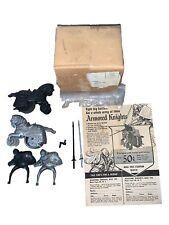 Rare 1950s Kelloggs Cereal Premium Jousting Armored Knights Toy in Box Paperwork picture