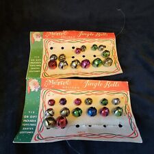 Vintage 30 Merree Holiday Jingle Bells on Original Cards & Loose 3 Sizes picture
