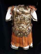 18 Guage Brass Medieval Gladiator Armor Roman Cuirass Reenactment Breastplate picture
