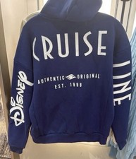NWT 2026 Small Disney Cruise Line Authentic Original Est 1998 Navy Zip Up Hoodie picture