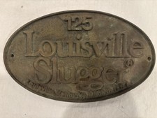 Vintage Louisville Slugger Copper Plaque picture