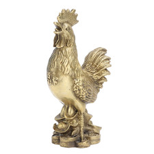 Best Pure Brass Rooster Chicken Symbol Of Luck And Wealth In Geomantic Omen/ picture