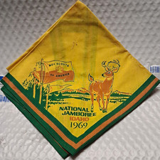 Boy Scouts of America National Jamboree Idaho 1969 Neckerchief Fleur-de-lis picture