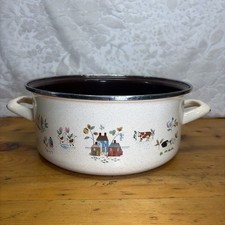 International China Heartland Enamelware Stockpot  Vintage Cottagecore picture