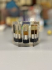Vintage Lucite Paperweight with Embedded Crude Oil Vial Samples Apache OK RARE picture