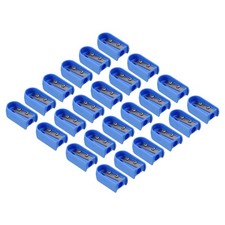 24Pcs Single Hole Pencil Sharpeners, Bulk Plastic Manual Pencil Sharpener Blue picture
