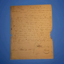 1838 NJ Stephen D. Day Orange Bank Lawsuit Essex County Promissory Note picture