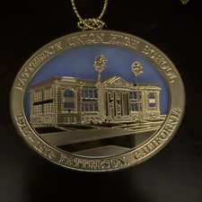 VTG Patterson High School California Collectible Christmas Ornament 1975 picture