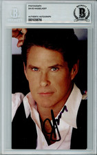 David Hasselhoff Signed Photograph Beckett Authentic Autograph BAS *66 picture
