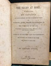 Rare 1st Ed~Antique 1868 African Americana Book~The N---o at Home~Reconstruction picture