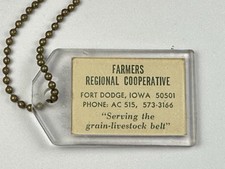 Farmer Regional Co-op Fort Dodge IA & Felco Statex Lenticular 2 Sided Keychain picture