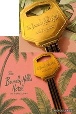 Beverly Hills Hotel & Bungalows, California 90210 BRASS HEXAGON Hotel Room Key picture