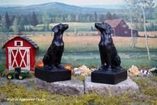 BLACK LABRADOR RETRIEVER BOOKENDS – THIS LOYAL CANINE PAIR IS ONE FOR THE BOOKS picture