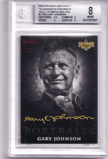 2022 DECISION '16 CANDIDATE PORTRAITS GARY JOHNSON VAULT STAMPED RED FOIL 1/1 picture