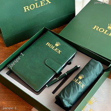 Rolex Executive VIP Gift Set Green Journal Pen Umbrella Luxury Box Set picture