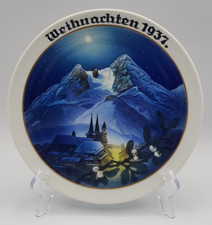 Rosenthal Weihnachtsteller 1937 Berchtesgaden Church Village by Heinrich Fink picture