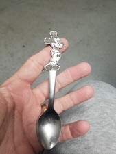 Disney Mickey Mouse Stainless Steel Kids Spoon Toddler Vintage 🌈🌈🌈🌈 picture